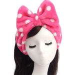 Load image into Gallery viewer, Fleece Hairband. Fleece Head bands. Polka dotted Head Bands. Child and Adult Hair Ties. Hair bands. Animal Print Head bands. Edge Protection hair tie. 
