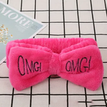 Load image into Gallery viewer, Hot Pink OMG headband. keeps your edges in place while washing your face or doing makeup
