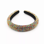 Load image into Gallery viewer, Rainbow hairband. Elastic Headband. Elastic Headband tie. 
