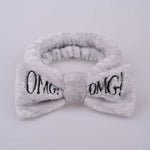 Load image into Gallery viewer, White OMG headbands. unisex OMG hairbands. Women and children hairbands.
