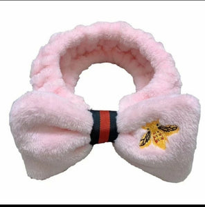 Light Pink head band. Bubble gum pink Gucci hair band. Fleece Hairband. Fleece Head bands